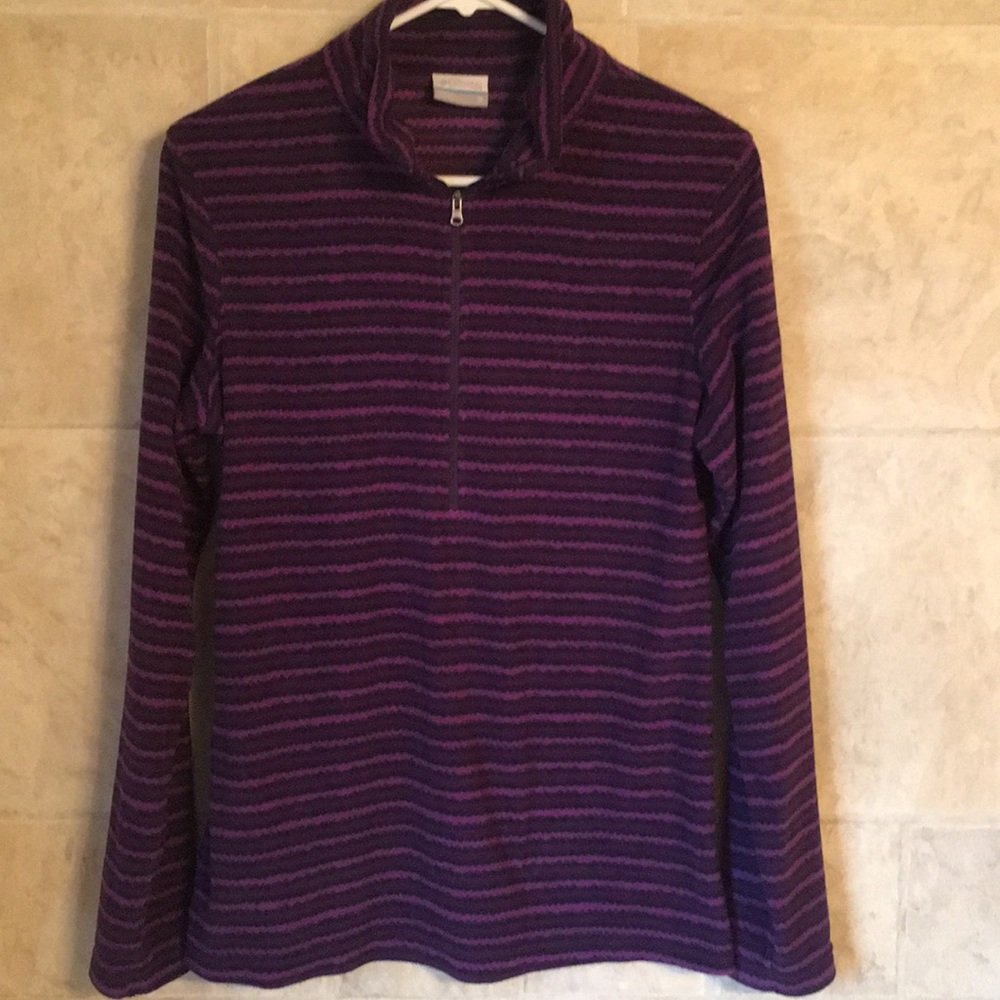 Columbia purple striped medium top